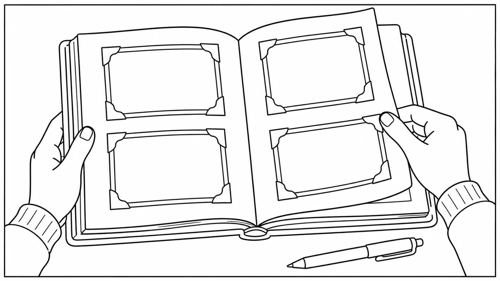 Como Montar um Álbum de Memórias com Desenhos para Colorir