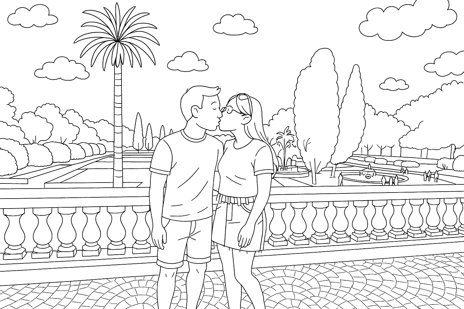 Desenho para Colorir de Noivado: Um Jeito Diferente de Guardar o Pedido