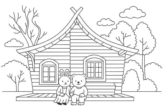Desenho whimsical para presente infantil