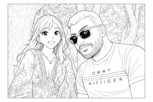 Exemplo do estilo anime